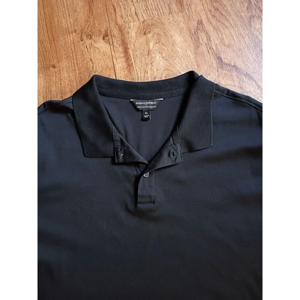 Banana Republic Luxe Touch Polo XL Black